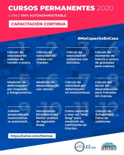 Cursos Temáticos Investigación y Reconstrucción de Accidentes